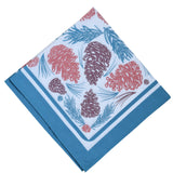 Pine Cone Bandana in Blue
