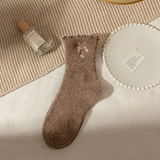 Embroidered Ruffle Socks