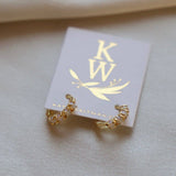 Opalite Huggie Hoops