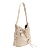 Thalia Recycled Vegan Leather Bag in Bone