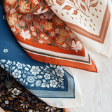 Silk Bandana Scarf in Desert Floral