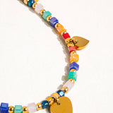 Archie Beaded Heart Necklace