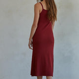 Olsen Slipdress in Burgundy