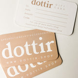 Dottir Physical Gift Card
