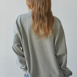 Drew Layered Pullover in Moss