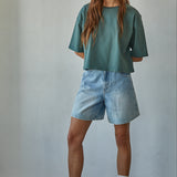 Everyday Boxy Tee in Forest