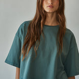 Everyday Boxy Tee in Forest