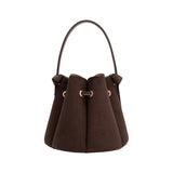 Laguna Recycled Vegan Suede Bag in Chocolate