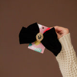 Rose Pendant Bow Barrette