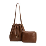 Sally Recycled Vegan Shoulder Bag in Espresso