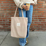 Chai Gingham Tote