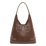 Eunice Vegan Suede Tote Bag in Tobacco