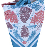 Pine Cone Bandana in Blue