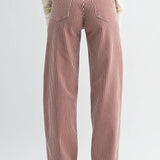 Marethe Wide Legs in Brown Stripe