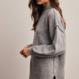 Irving Sweater in Heather Gray