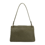 Natalia Recycled Vegan Shoulder Bag in Olive