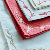 Rodeo Cotton Bandana in Sky/Red