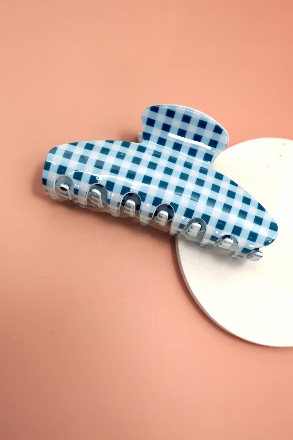 Gingham Claw Clip