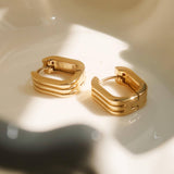 Noa Stripe Hoop Earrings
