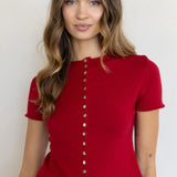 Nara Top in Berry