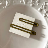 Muted Wavy Hair Clip Set
