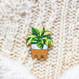 Marble Queen Pothos Enamel Pin