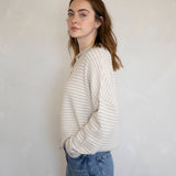 Piper Cardigan in Tan Stripe