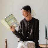 Piper Cardigan in Chocolate