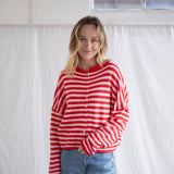 Piper Cardigan in Candy Stripe