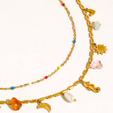 Ninah Layered Charm Necklace