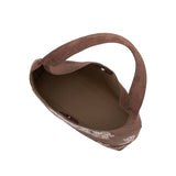 Eunice Vegan Suede Tote Bag in Tobacco