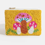 Mushroom Beaded Coin Purse