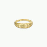 Ridged Gold Ring
