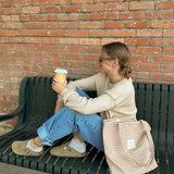 Chai Gingham Tote