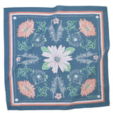 Calendula Blossom Bandana in Blue