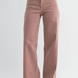 Marethe Wide Legs in Brown Stripe