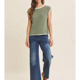 Sheridan Sweater Vest in Sage