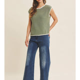 Sheridan Sweater Vest in Sage
