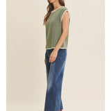 Sheridan Sweater Vest in Sage