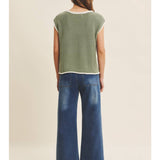 Sheridan Sweater Vest in Sage