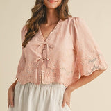 Vilda Top in Petal