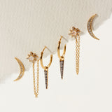 Twilight Earring Set in Moonstone