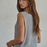 Kirstine Top in Heather Gray
