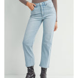 Ellen Vintage Straight Legs in Light Wash