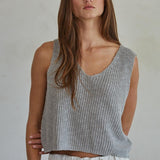 Kirstine Top in Heather Gray