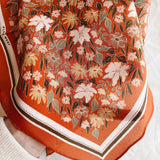 Silk Bandana Scarf in Western Floral
