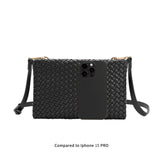 Daisy Recycled Vegan Crossbody Bag in Saddle