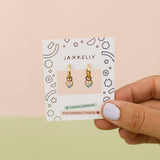 Heart Enamel Charm Hoop