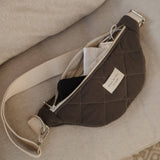 Dans le Sac Quilted Belt Bag in Khaki