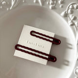 Muted Wavy Hair Clip Set